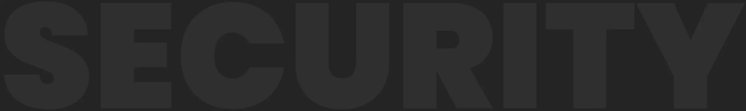 Text: "SECURITY" in bold black letters.